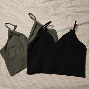 Two Alo Delight Bralettes